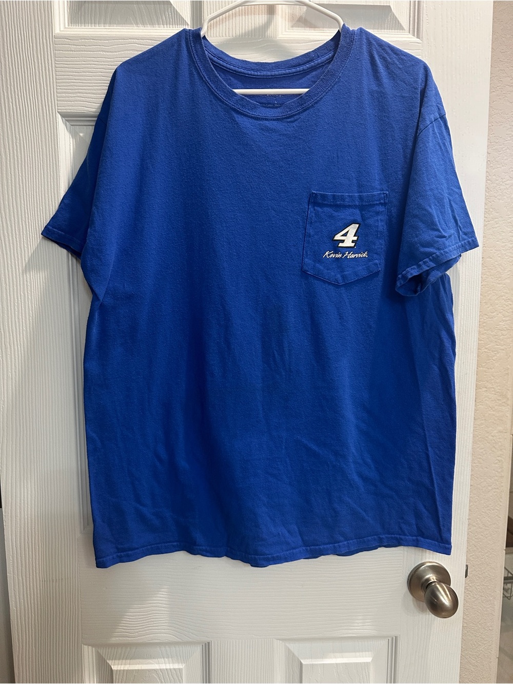 Blue Short Sleeve Racing Graphic Tee - Picture 4 of 4